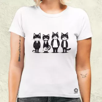 Macska Beatles v1 női póló