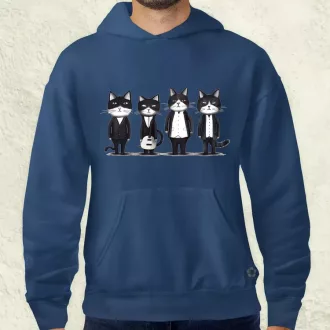 Macska Beatles v1 férfi pulóver
