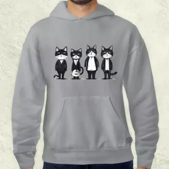 Macska Beatles v1 férfi pulóver