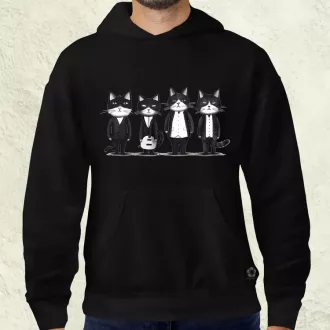 Macska Beatles v1 férfi pulóver