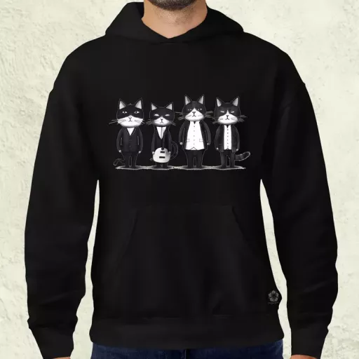 Macska Beatles v1 férfi pulóver