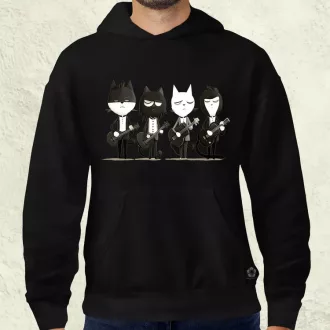 Macska Beatles v2 férfi pulóver