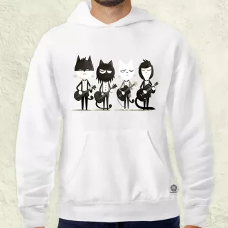 Macska Beatles v2 férfi pulóver