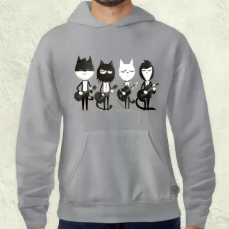 Macska Beatles v2 férfi pulóver