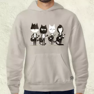Macska Beatles v2 férfi pulóver