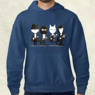 Macska Beatles v2 férfi pulóver