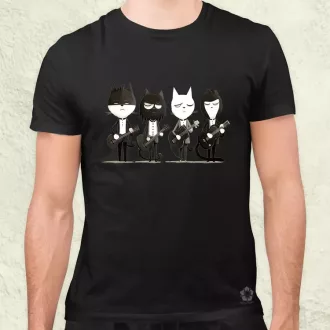 Macska Beatles v2 férfi póló