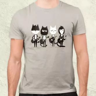 Macska Beatles v2 férfi póló