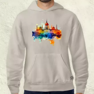 Budapest Országház vízfesték v1 férfi pulóver