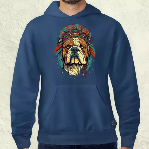 Indián bulldog v1 férfi pulóver