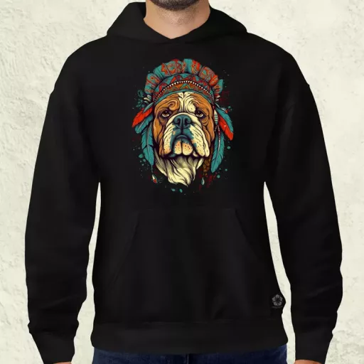 Indián bulldog v1 férfi pulóver