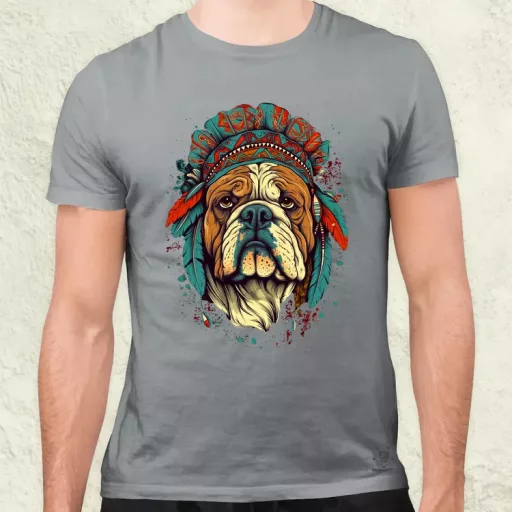 Indián bulldog v1 férfi póló
