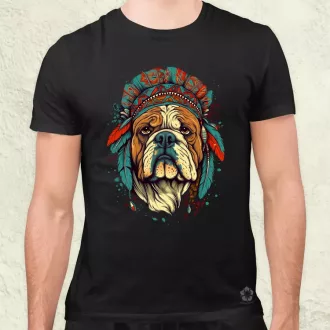 Indián bulldog v1 férfi póló