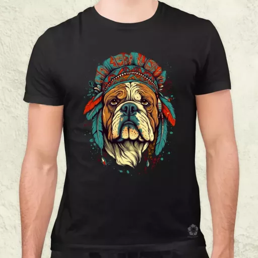 Indián bulldog v1 férfi póló