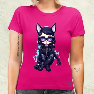 Kawaii macskalány v1 női póló