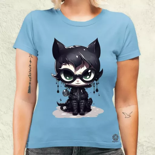 Kawaii macskalány v2 női póló