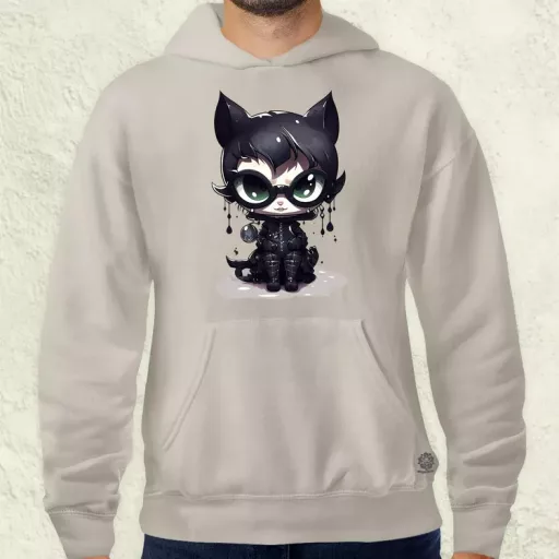 Kawaii macskalány v2 férfi pulóver