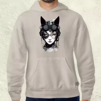 Kawaii macskalány v3 férfi pulóver
