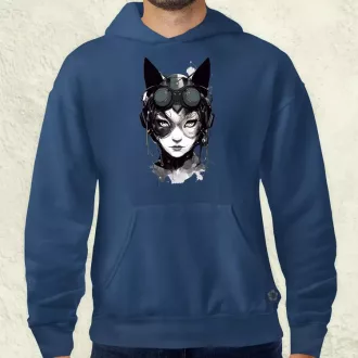 Kawaii macskalány v3 férfi pulóver