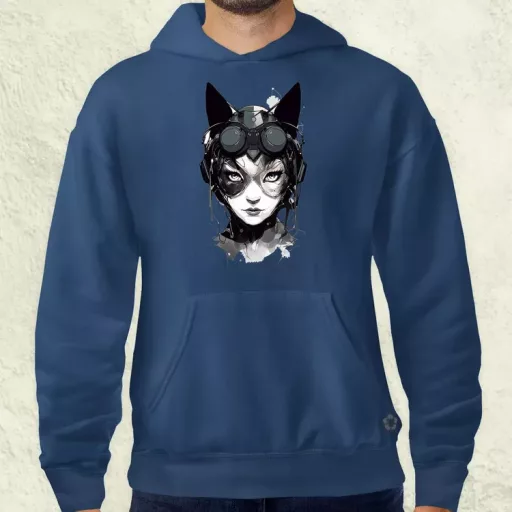 Kawaii macskalány v3 férfi pulóver
