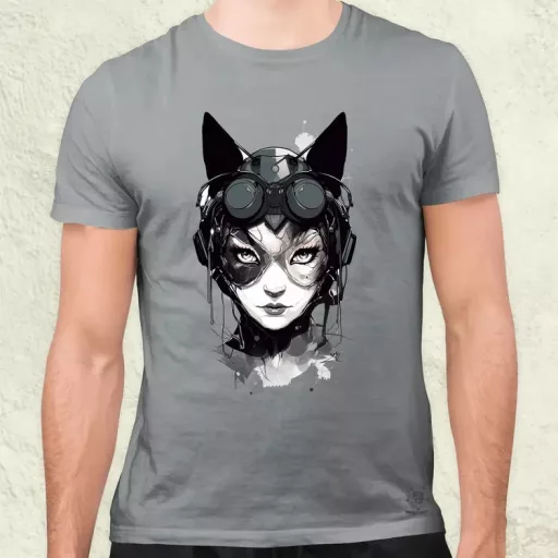 Kawaii macskalány v3 férfi póló