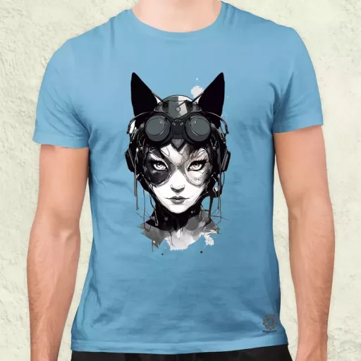 Kawaii macskalány v3 férfi póló