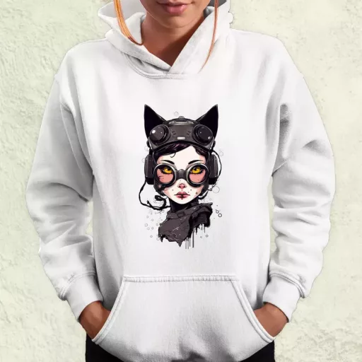 Kawaii macskalány v4 női pulóver