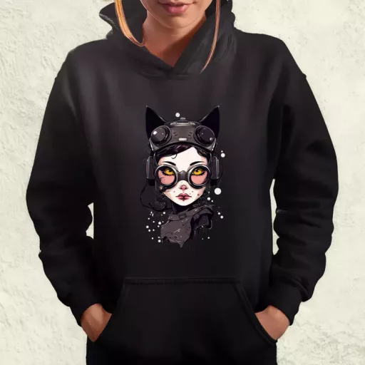 Kawaii macskalány v4 női pulóver