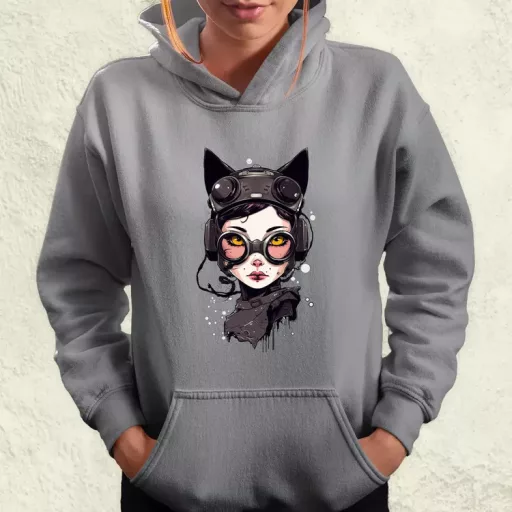 Kawaii macskalány v4 női pulóver