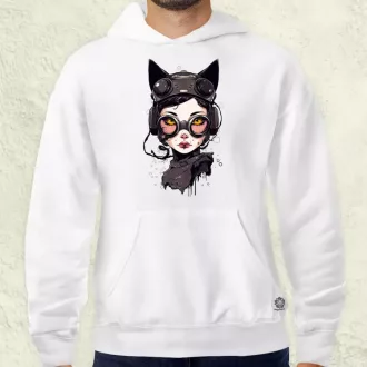 Kawaii macskalány v4 férfi pulóver