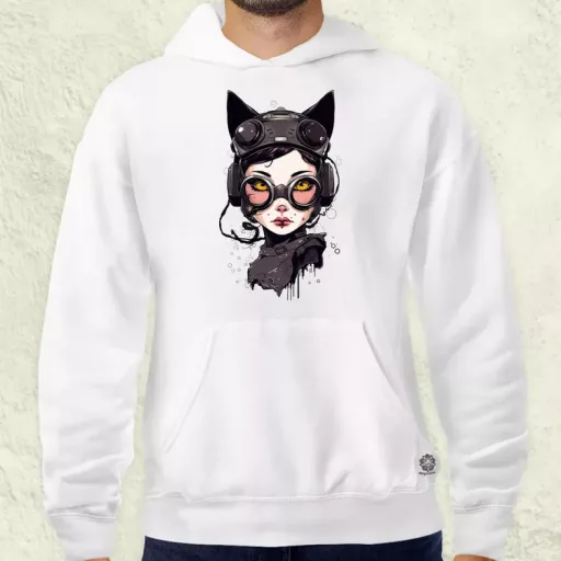 Kawaii macskalány v4 férfi pulóver