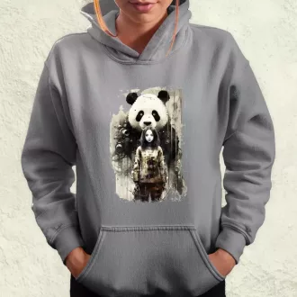 Lány és Panda v1 női pulóver