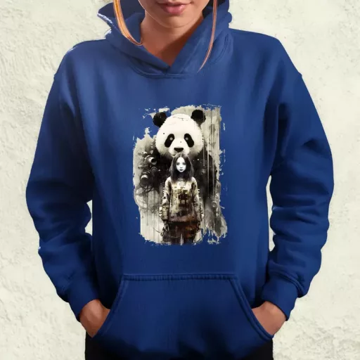 Lány és Panda v1 női pulóver