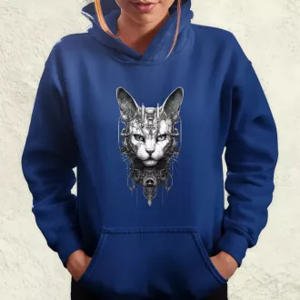 Kiborg macska v11 női pulóver