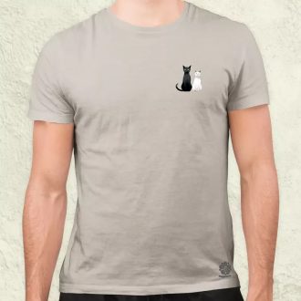 Minimál cicák zseb v2 férfi póló