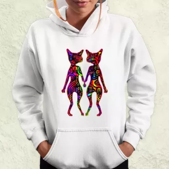DMT művészet cicák v2 női pulóver
