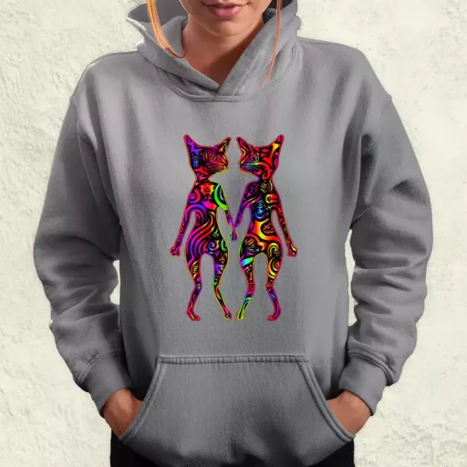 DMT művészet cicák v2 női pulóver