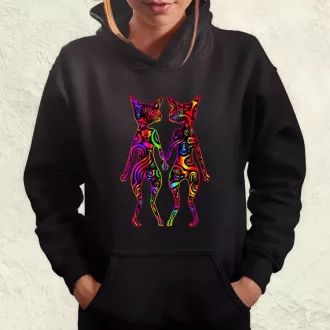 DMT művészet cicák v2 női pulóver