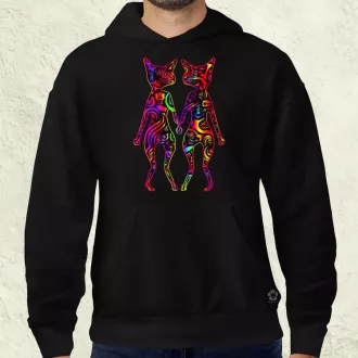 DMT művészet cicák v2 férfi pulóver