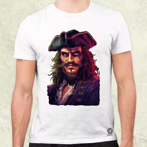 Feketeszakáll Edward Teach férfi póló