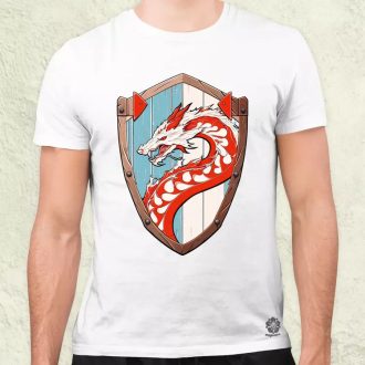 Jörmungandr pajzs férfi póló