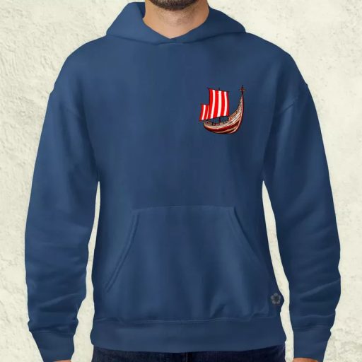 Viking hosszúhajó zseb férfi pulóver