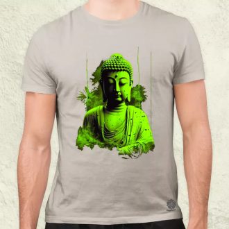 Zöld Buddha férfi póló