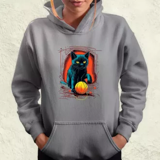Macsek és gombolyag v4 női pulóver