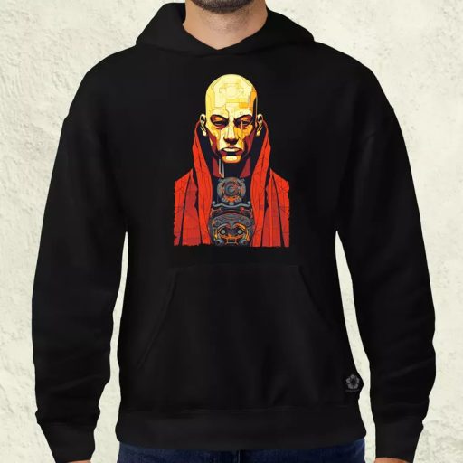 Cyberpunk szerzetes v1 férfi pulóver