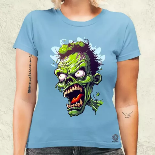 Zombi karikatúra v7 női póló