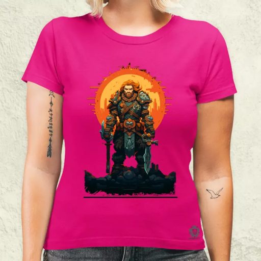 Pixelart harcos v7 női póló