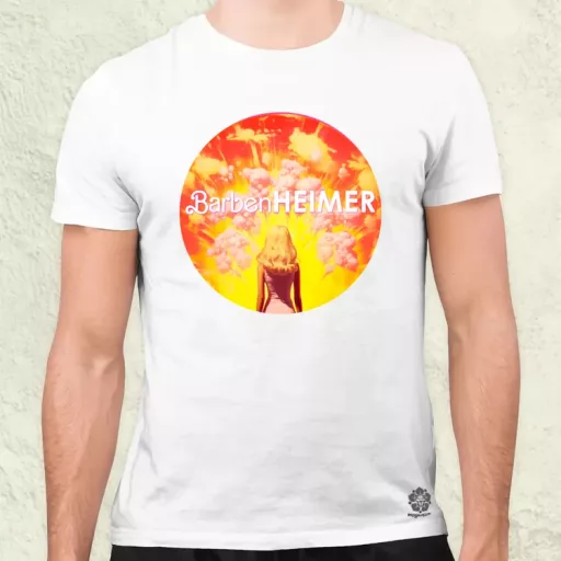 Barbenheimer v5 férfi póló