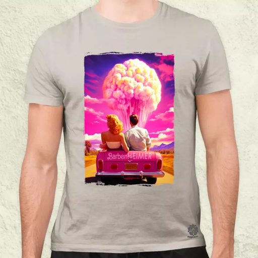 Barbenheimer v6 férfi póló