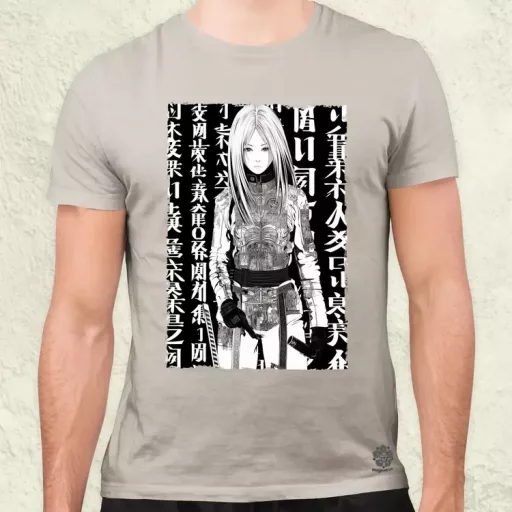 Cyberpunk manga lány v1 férfi póló